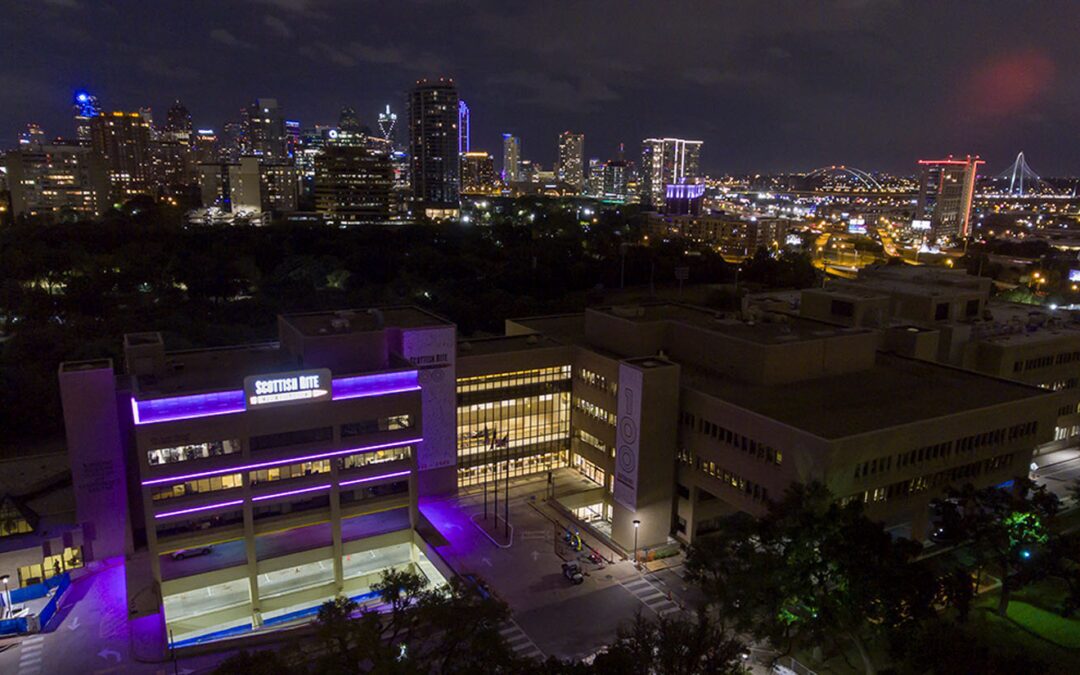 NBC DFW: Dallas Skyline to Glow Purple in Celebration of Scottish Rite for Children’s 100th Birthday
