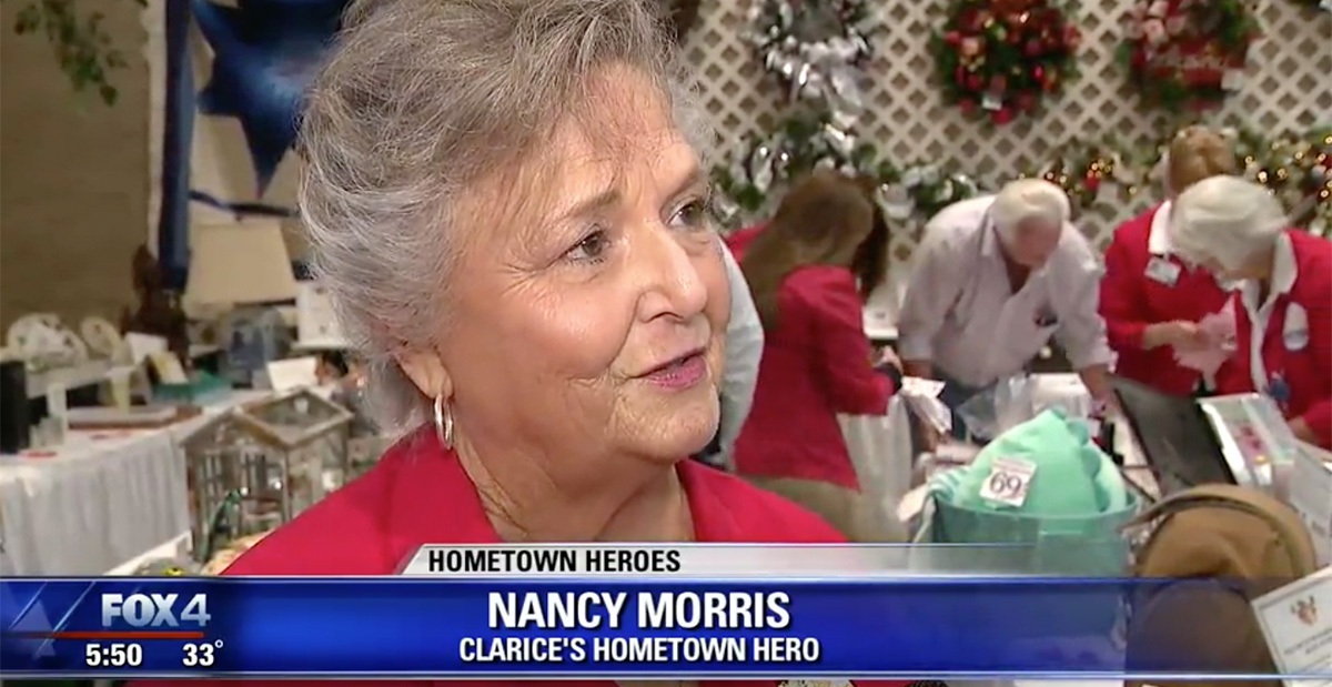nancy morris hometown hero at bazaar