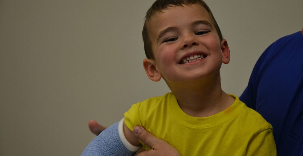 Texas Scottish Rite Hospital for Children patient smiling