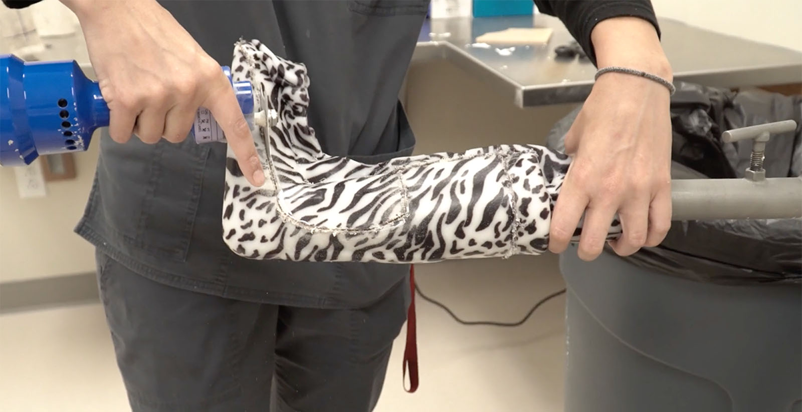 O-Pblog Custom orthosis being made in the O&P lab