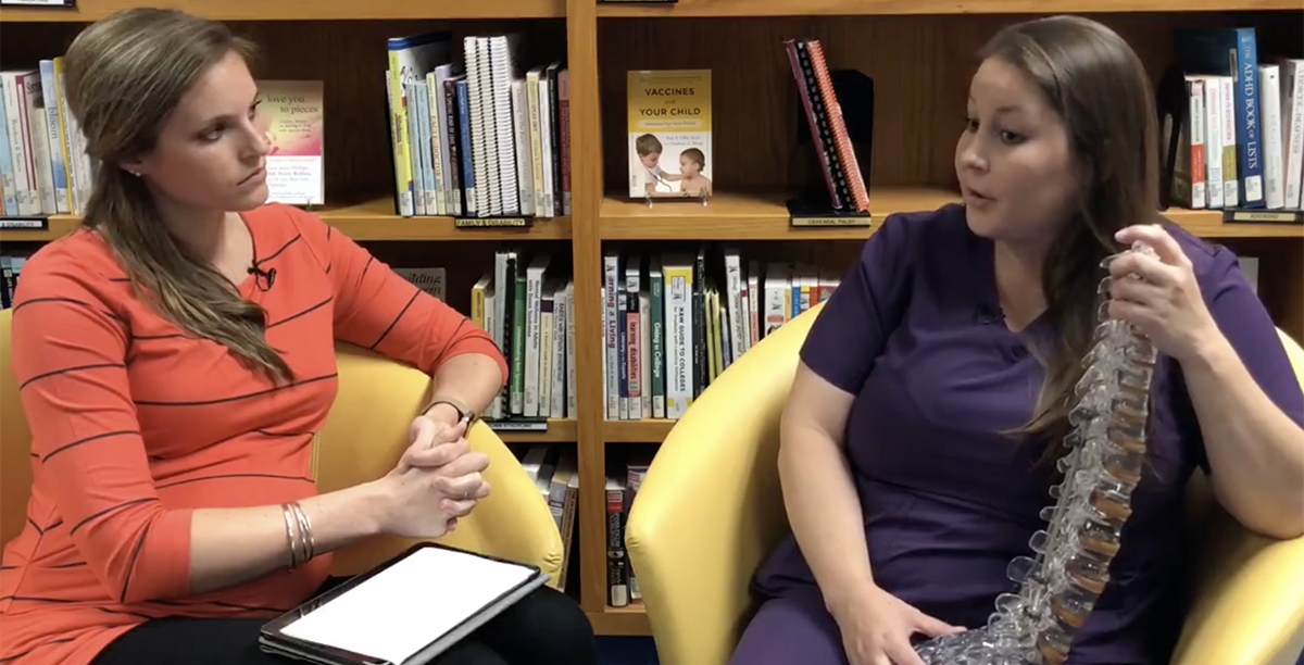 Jennifer Bowden joins Facebook live to discuss scoliosis FAQs.