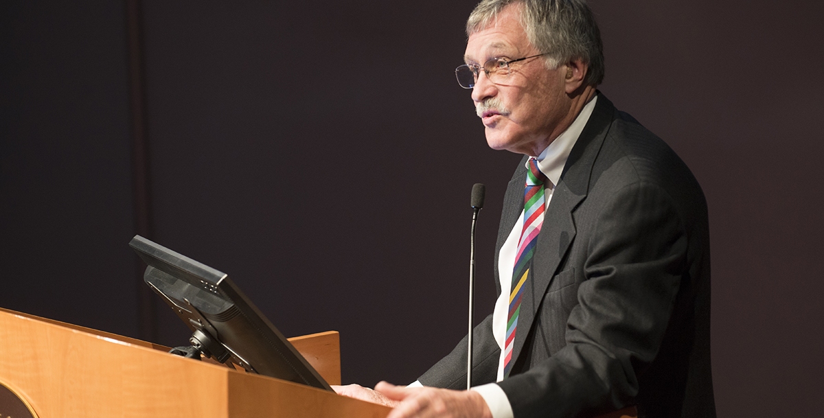 Staff Dr. John Birch Dr. Birch making a presentation at the annual research conference.